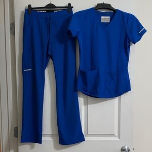 Skechers Royal Blue Scrub Set